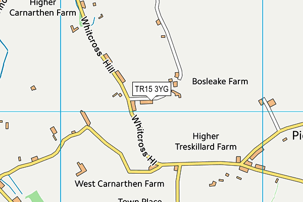 TR15 3YG map - OS VectorMap District (Ordnance Survey)