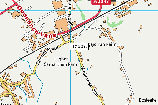 TR15 3YJ map - OS VectorMap District (Ordnance Survey)