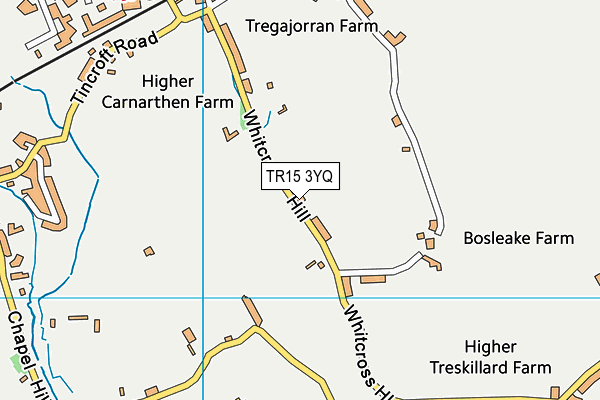 TR15 3YQ map - OS VectorMap District (Ordnance Survey)