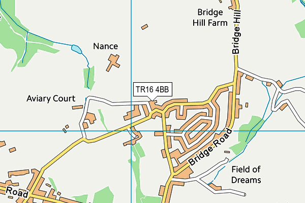 TR16 4BB map - OS VectorMap District (Ordnance Survey)