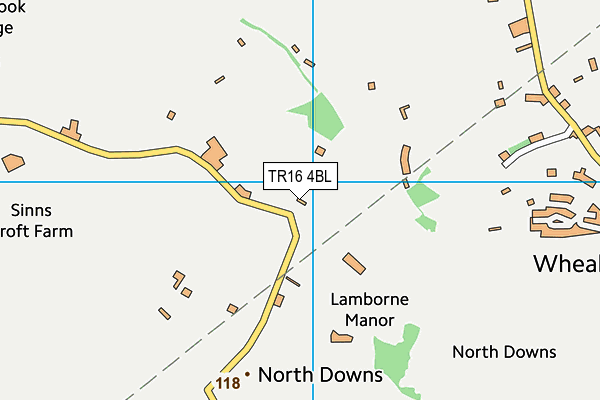 TR16 4BL map - OS VectorMap District (Ordnance Survey)