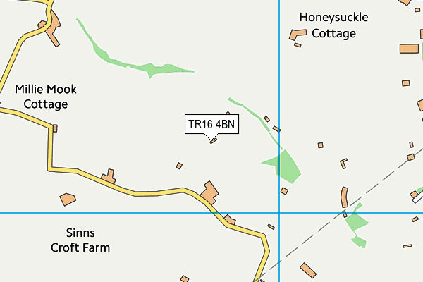 TR16 4BN map - OS VectorMap District (Ordnance Survey)