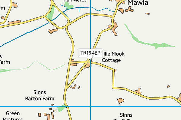 TR16 4BP map - OS VectorMap District (Ordnance Survey)