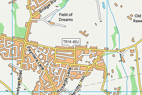 TR16 4EU map - OS VectorMap District (Ordnance Survey)