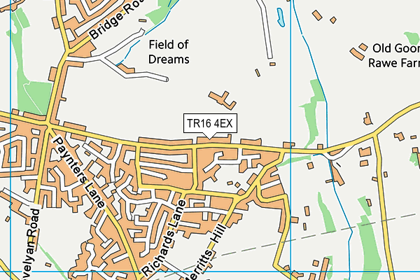 TR16 4EX map - OS VectorMap District (Ordnance Survey)