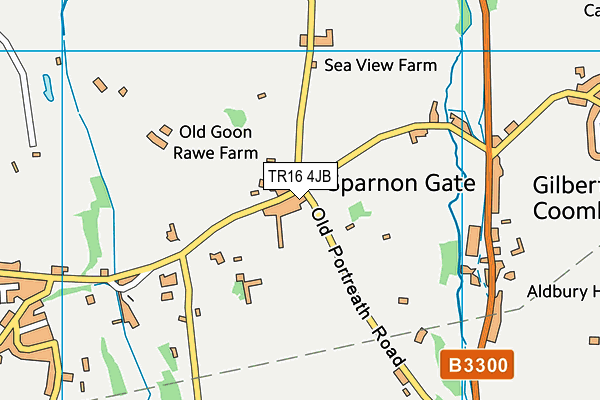 TR16 4JB map - OS VectorMap District (Ordnance Survey)