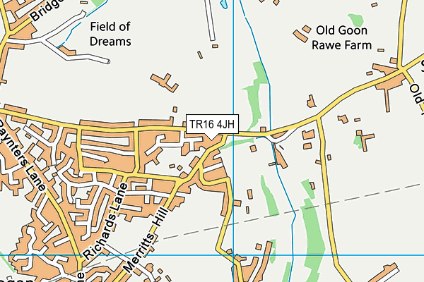 TR16 4JH map - OS VectorMap District (Ordnance Survey)