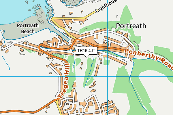 TR16 4JT map - OS VectorMap District (Ordnance Survey)