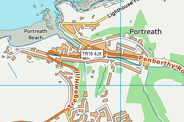 TR16 4JX map - OS VectorMap District (Ordnance Survey)