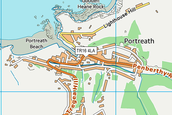 TR16 4LA map - OS VectorMap District (Ordnance Survey)