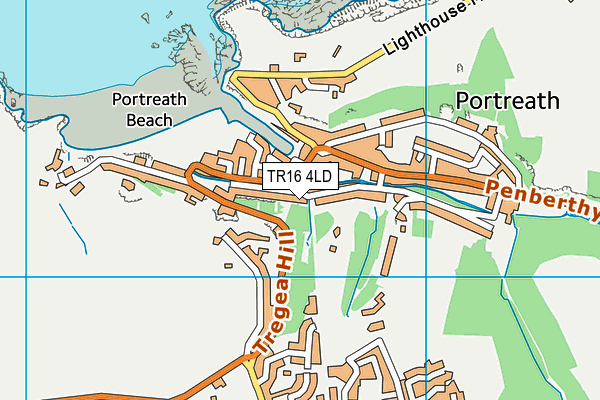 TR16 4LD map - OS VectorMap District (Ordnance Survey)
