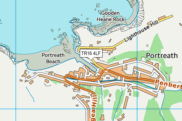 TR16 4LF map - OS VectorMap District (Ordnance Survey)
