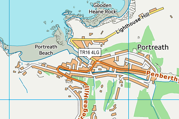TR16 4LG map - OS VectorMap District (Ordnance Survey)