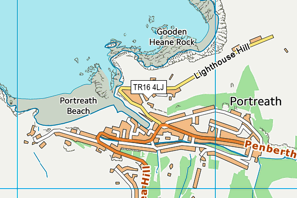 TR16 4LJ map - OS VectorMap District (Ordnance Survey)