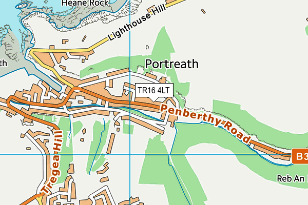 TR16 4LT map - OS VectorMap District (Ordnance Survey)