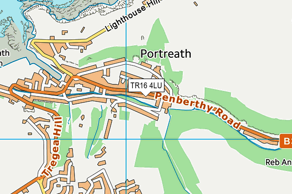 Portreath Community Primary School map (TR16 4LU) - OS VectorMap District (Ordnance Survey)