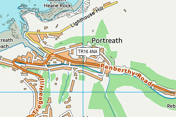 TR16 4NA map - OS VectorMap District (Ordnance Survey)