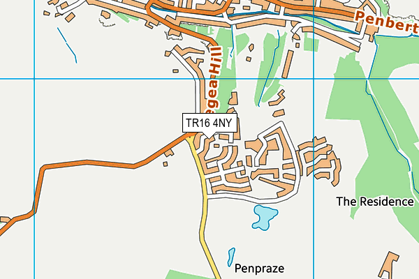 TR16 4NY map - OS VectorMap District (Ordnance Survey)