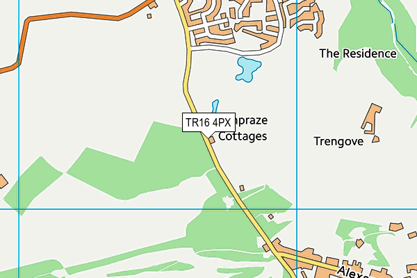 TR16 4PX map - OS VectorMap District (Ordnance Survey)