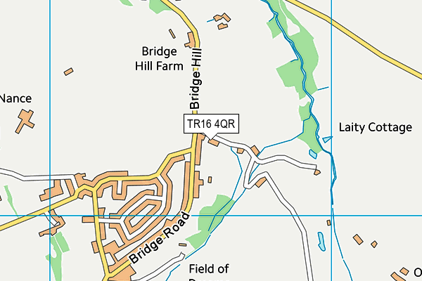 TR16 4QR map - OS VectorMap District (Ordnance Survey)