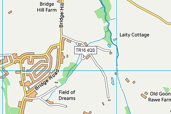 TR16 4QS map - OS VectorMap District (Ordnance Survey)