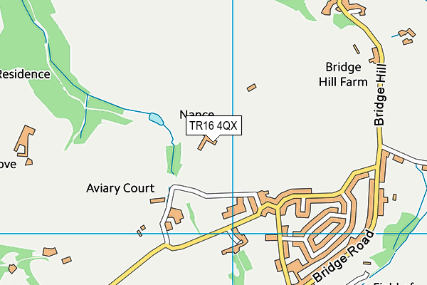 TR16 4QX map - OS VectorMap District (Ordnance Survey)
