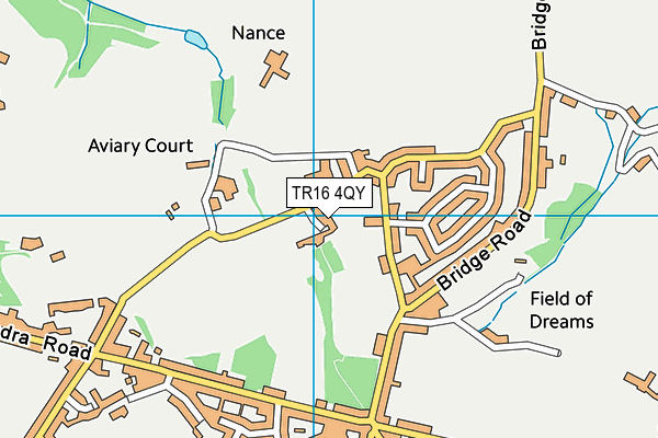 TR16 4QY map - OS VectorMap District (Ordnance Survey)