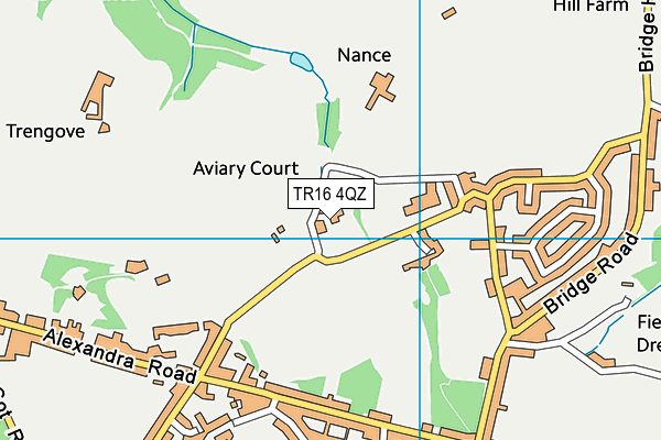 TR16 4QZ map - OS VectorMap District (Ordnance Survey)
