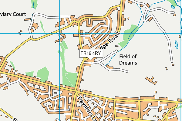 TR16 4RY map - OS VectorMap District (Ordnance Survey)