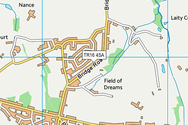 TR16 4SA map - OS VectorMap District (Ordnance Survey)