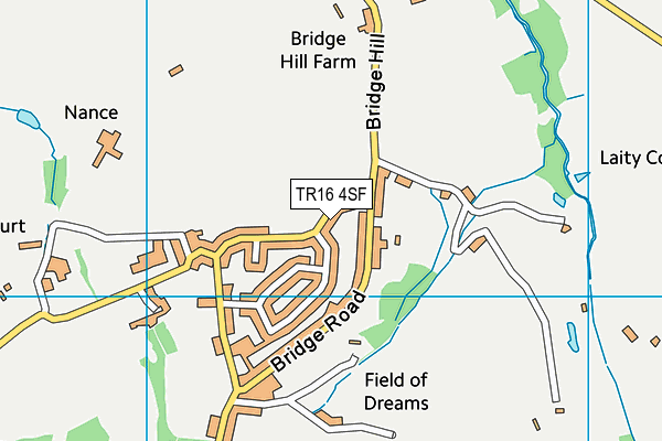 TR16 4SF map - OS VectorMap District (Ordnance Survey)