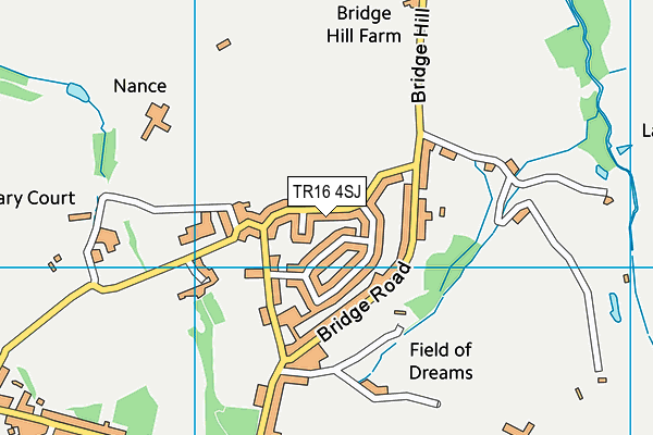 TR16 4SJ map - OS VectorMap District (Ordnance Survey)