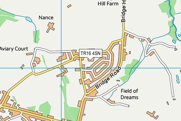 TR16 4SN map - OS VectorMap District (Ordnance Survey)
