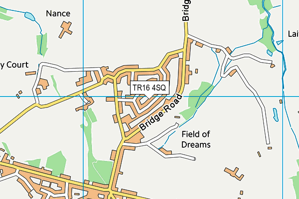TR16 4SQ map - OS VectorMap District (Ordnance Survey)