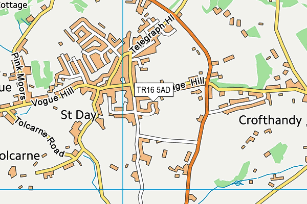 TR16 5AD map - OS VectorMap District (Ordnance Survey)