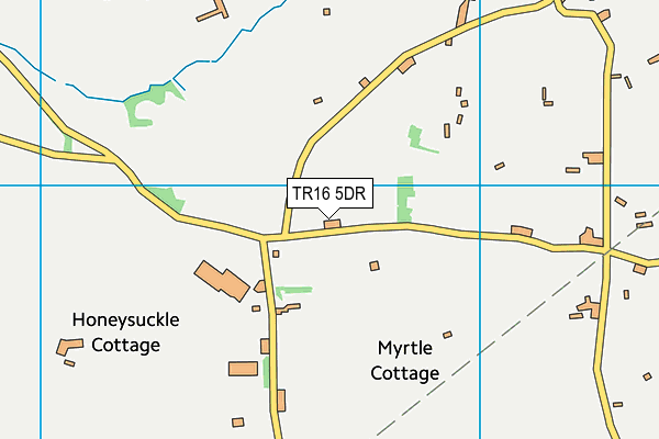 TR16 5DR map - OS VectorMap District (Ordnance Survey)