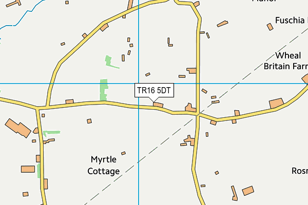 TR16 5DT map - OS VectorMap District (Ordnance Survey)