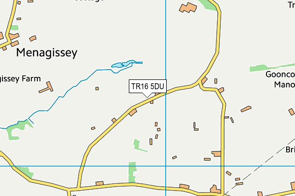 TR16 5DU map - OS VectorMap District (Ordnance Survey)