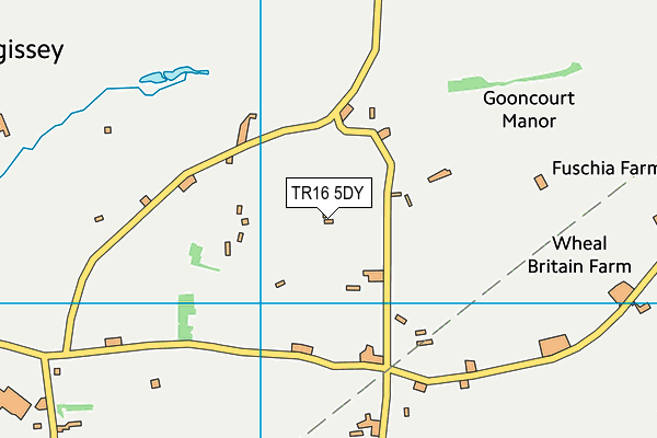 TR16 5DY map - OS VectorMap District (Ordnance Survey)