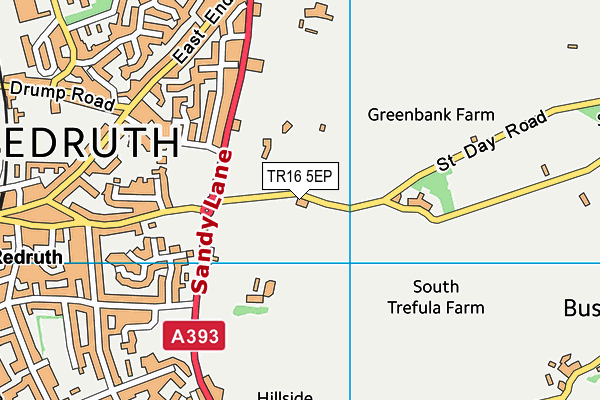 TR16 5EP map - OS VectorMap District (Ordnance Survey)