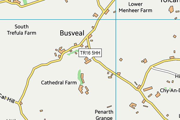 TR16 5HH map - OS VectorMap District (Ordnance Survey)