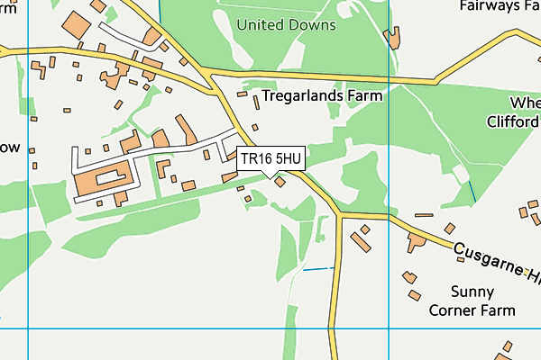 TR16 5HU map - OS VectorMap District (Ordnance Survey)