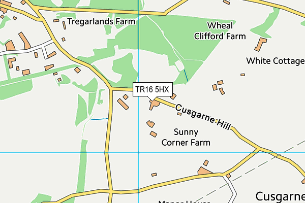 TR16 5HX map - OS VectorMap District (Ordnance Survey)