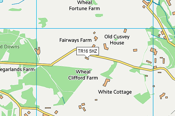 TR16 5HZ map - OS VectorMap District (Ordnance Survey)