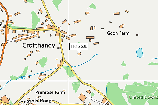 TR16 5JE map - OS VectorMap District (Ordnance Survey)