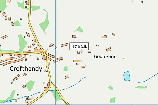 TR16 5JL map - OS VectorMap District (Ordnance Survey)