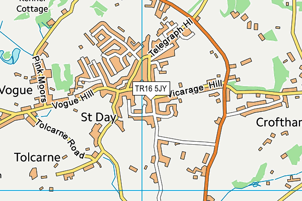 TR16 5JY map - OS VectorMap District (Ordnance Survey)