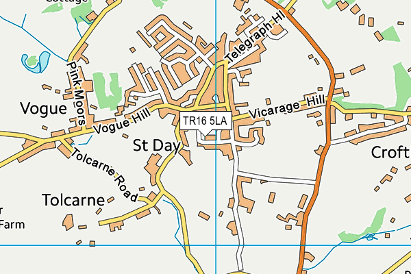 TR16 5LA map - OS VectorMap District (Ordnance Survey)