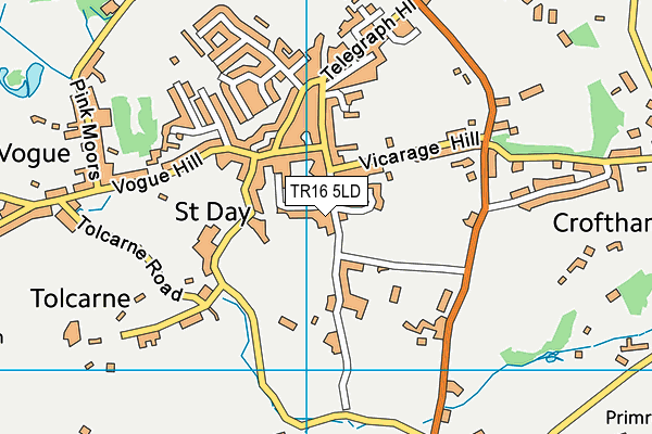 TR16 5LD map - OS VectorMap District (Ordnance Survey)