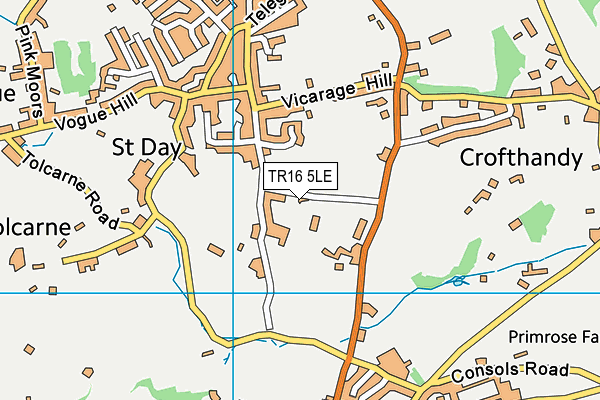 TR16 5LE map - OS VectorMap District (Ordnance Survey)